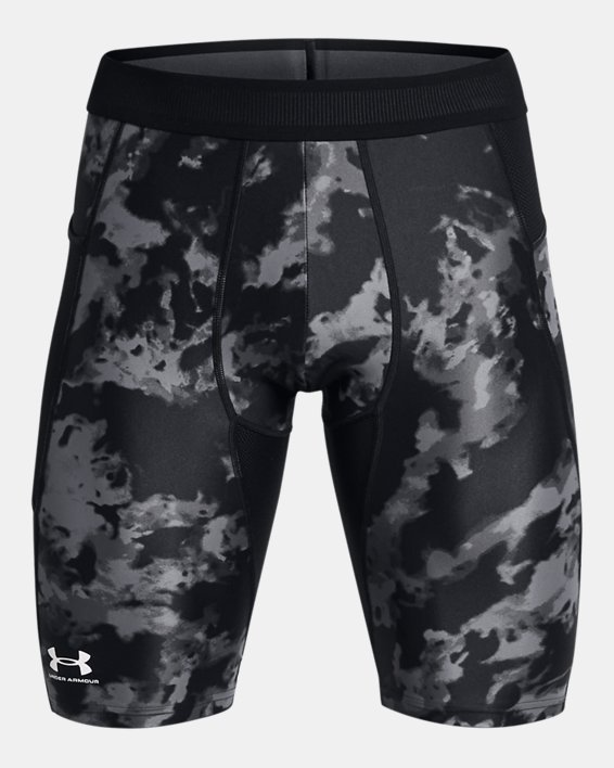 Men's HeatGear® Iso-Chill Printed Long Shorts in Black image number 4